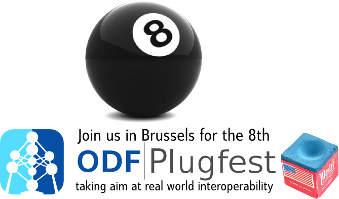 Join us for the 8th ODF plugfest in Brussels. Taking aim at real world interoperability.